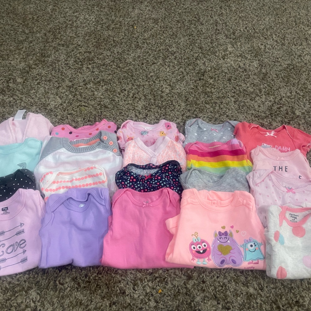 Newborn, 3-6 month girl clothes